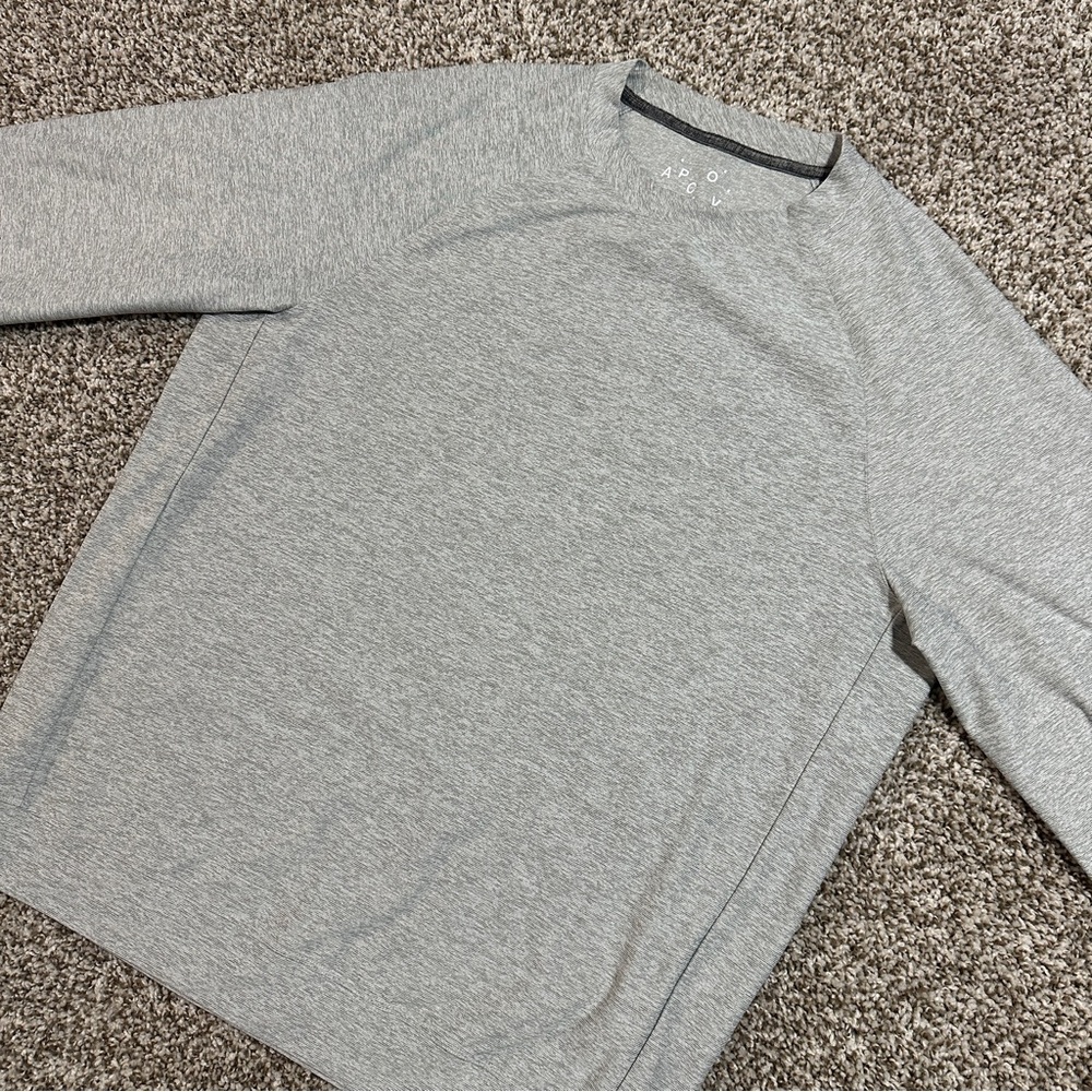APCOV APC x Outdoor Voices Grey Activewear Long Sleeve Shirt